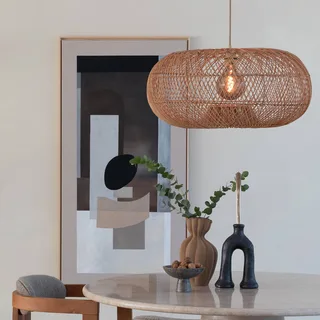 hanglamp Arizona, naturel, Ø 70 cm, rotan, E27 by GOOD&MOJO in Licht hout – product photo 2 of 5