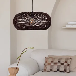 hanglamp Arizona, rood, Ø 50 cm, bamboe, E27 van GOOD&MOJO in Bordeauxrood – productfoto 2 van 5