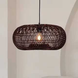 hanglamp Arizona, rood, Ø 50 cm, bamboe, E27 van GOOD&MOJO in Bordeauxrood – productfoto 1 van 5