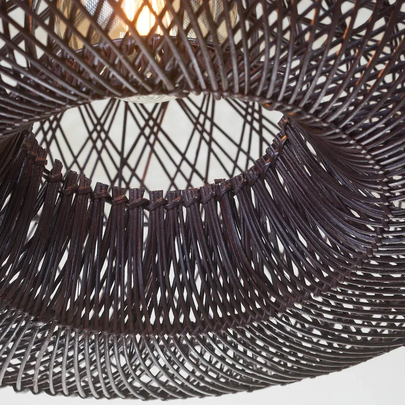 hanglamp Arizona, rood, Ø 70 cm, rotan, E27 by GOOD&MOJO in Bordeauxrood – product photo 5 of 5