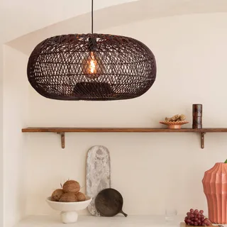 hanglamp Arizona, rood, Ø 70 cm, rotan, E27 by GOOD&MOJO in Bordeauxrood – product photo 3 of 5
