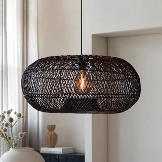 hanglamp Arizona, rood, Ø 70 cm, rotan, E27 by GOOD&MOJO in Bordeauxrood – product photo 1 of 5