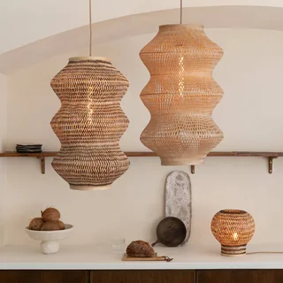 hanglamp Barbados, naturel/bruin, Ø 40 cm, E27 by GOOD&MOJO in Licht hout, Brown – product photo 5 of 5