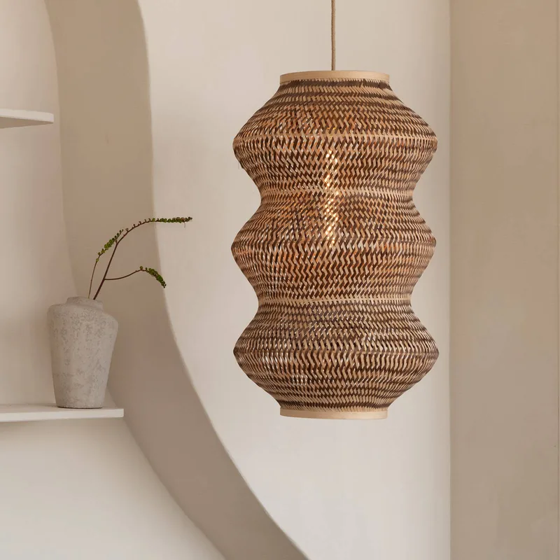 hanglamp Barbados, naturel/bruin, Ø 40 cm, E27 by GOOD&MOJO in Licht hout, Brown – product photo 3 of 5