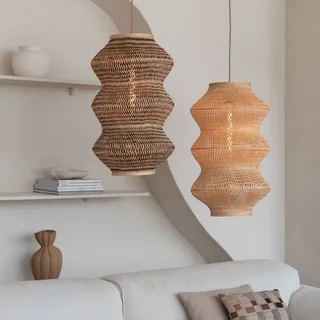 hanglamp Barbados, naturel/bruin, Ø 40 cm, E27 by GOOD&MOJO in Licht hout, Brown – product photo 4 of 5