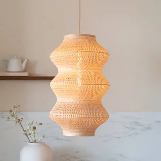 hanglamp Barbados, naturel, Ø 40 cm, bamboe, E27 by GOOD&MOJO in Licht hout – product photo 1 of 5