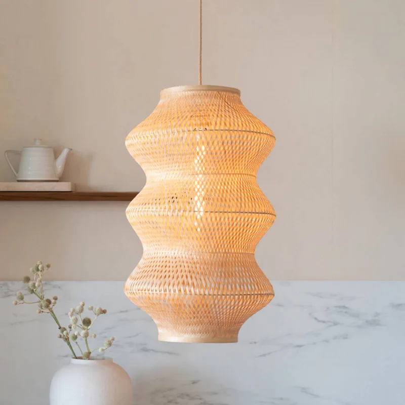 hanglamp Barbados, naturel, Ø 40 cm, bamboe, E27 by GOOD&MOJO in Licht hout – product photo 1 of 5