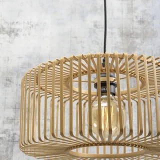 Hanglamp Bromo - Bamboe - Ø40cm - Scandinavisch,Bohemian - Hanglampen Eetkamer, Slaapkamer, Woonkamer van GOOD&MOJO in Bruin – productfoto 5 van 5