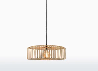 Hanglamp Bromo - Bamboe - Ø60cm - Scandinavisch,Bohemian - Hanglampen Eetkamer, Slaapkamer, Woonkamer by GOOD&MOJO in Brown – product photo 1 of 5