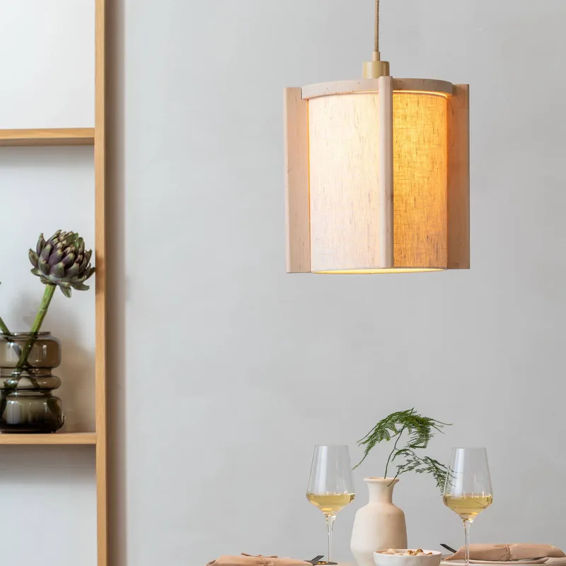 hanglamp Corsica, naturel, elzenhout, E27 by GOOD&MOJO in Natural – product photo 3 of 5