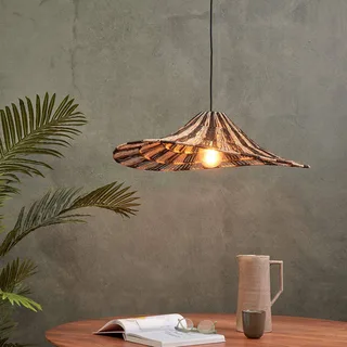 hanglamp Cuzco, naturel/zwart, Ø 65 cm, jute by GOOD&MOJO in Natuurkleurig, Black – product photo 2 of 5