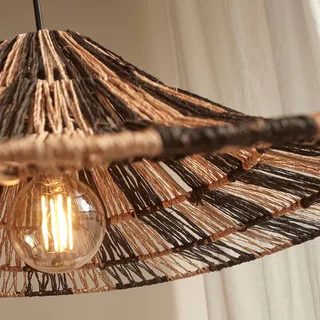 hanglamp Cuzco, naturel/zwart, Ø 65 cm, jute by GOOD&MOJO in Natuurkleurig, Black – product photo 5 of 5