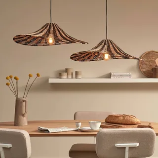 hanglamp Cuzco, naturel/zwart, Ø 65 cm, jute by GOOD&MOJO in Natuurkleurig, Black – product photo 3 of 5