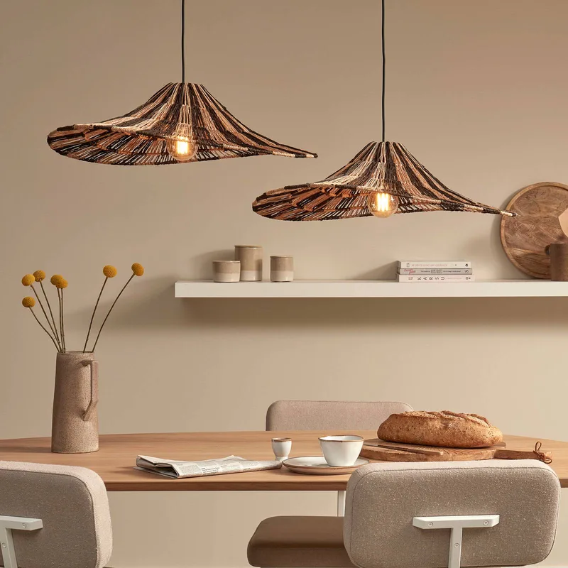 hanglamp Cuzco, naturel/zwart, Ø 65 cm, jute by GOOD&MOJO in Natuurkleurig, Black – product photo 3 of 5