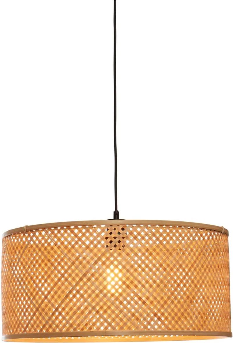 Hanglamp Java - Bamboe - Ø50cm - Modern - Hanglampen Eetkamer, Slaapkamer, Woonkamer från GOOD&MOJO i Brun – produktbild