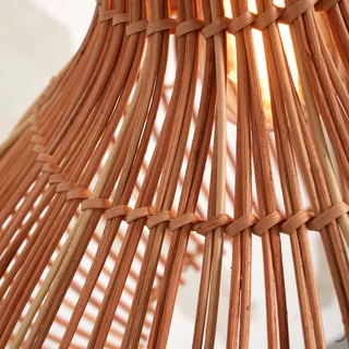 hanglamp Kalahari, Ø 32 cm, naturel, rotan, E27 by GOOD&MOJO in Licht hout, Black – product photo 4 of 5