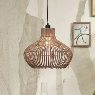 hanglamp Kalahari, Ø 42 cm, naturel, rotan, E27 by GOOD&MOJO in Licht hout, Black – product photo 1 of 5