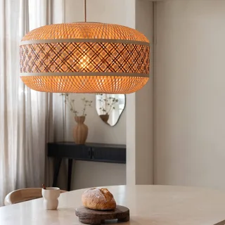 hanglamp Langkawi, bruin Ø 50 cm, bamboe E27 by GOOD&MOJO in Natuurlijk bamboe, Brown – product photo 3 of 5