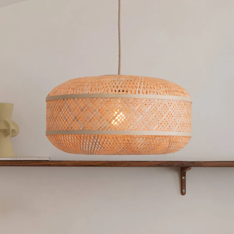hanglamp Langkawi, naturel Ø 50 cm, bamboe E27 by GOOD&MOJO in Natuurlijk bamboe – product photo 1 of 5