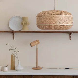 hanglamp Langkawi, naturel Ø 50 cm, bamboe E27 by GOOD&MOJO in Natuurlijk bamboe – product photo 2 of 5