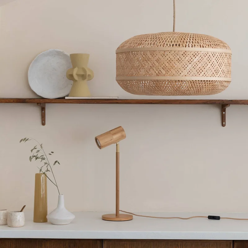 hanglamp Langkawi, naturel Ø 50 cm, bamboe E27 by GOOD&MOJO in Natuurlijk bamboe – product photo 2 of 5