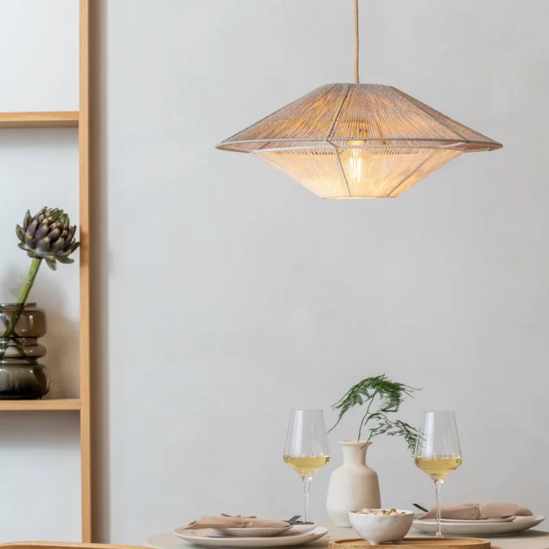 hanglamp Lumbini, Ø 50 cm, lichtgrijs, papieren koord by GOOD&MOJO in Light grey, White – product photo 2 of 3