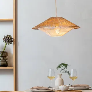 hanglamp Lumbini, Ø 50 cm, naturel, papieren koord by GOOD&MOJO in Natural, White – product photo 2 of 5