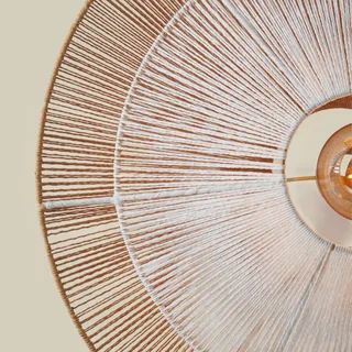 hanglamp Lumbini, Ø 50 cm, naturel, papieren koord by GOOD&MOJO in Natural, White – product photo 4 of 5