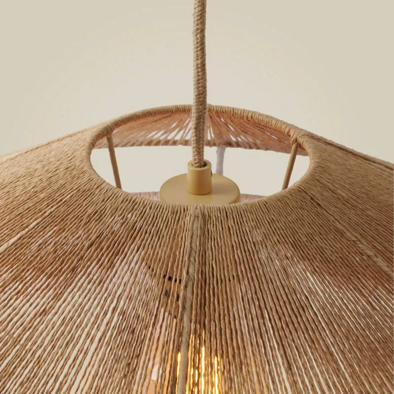 hanglamp Lumbini, Ø 50 cm, naturel, papieren koord by GOOD&MOJO in Natural, White – product photo 3 of 5