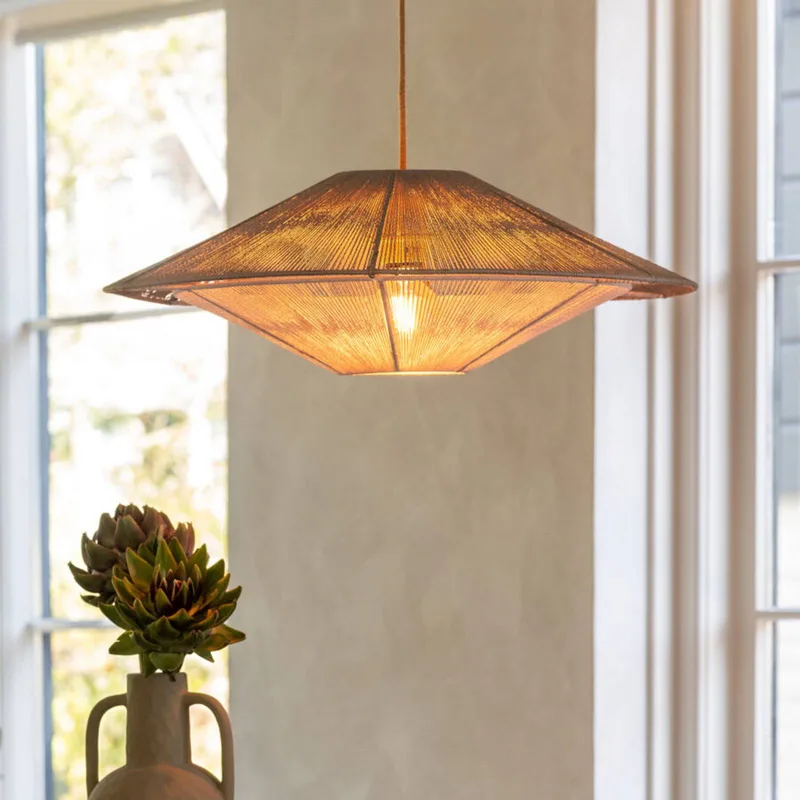 hanglamp Lumbini, Ø 60 cm, lichtgrijs, papieren koord by GOOD&MOJO in Light grey, White – product photo 2 of 3