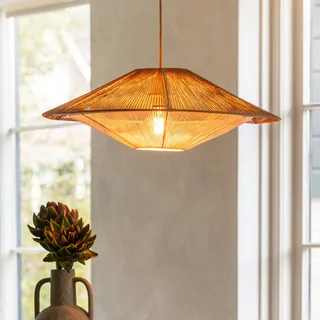 hanglamp Lumbini, Ø 60 cm, naturel, papieren koord by GOOD&MOJO in Natural, White – product photo 2 of 5