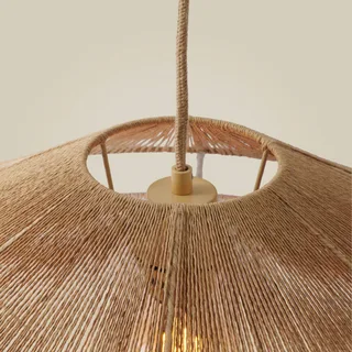 hanglamp Lumbini, Ø 60 cm, naturel, papieren koord by GOOD&MOJO in Natural, White – product photo 5 of 5