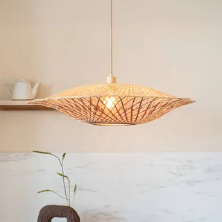 hanglamp Madura, Ø 60 cm, naturel/bruin, bamboe by GOOD&MOJO in Licht hout, Brown – product photo 1 of 5