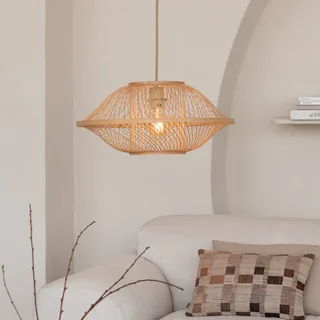 hanglamp Maui, naturel, Ø 50 cm, bamboe, E27 by GOOD&MOJO in Licht hout – product photo 3 of 5