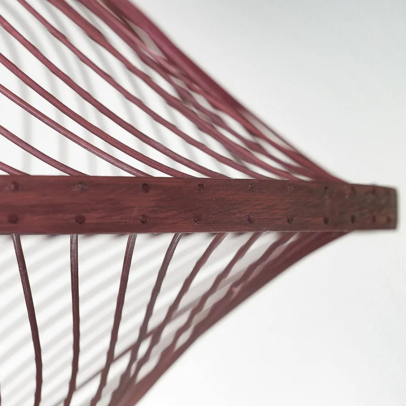 hanglamp Maui, rood, Ø 70 cm, bamboe, E27 by GOOD&MOJO in Bordeauxrood – product photo 4 of 5