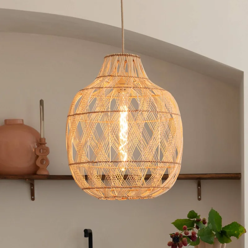 hanglamp Mendoza, naturel, 40 cm, bamboe, E27 by GOOD&MOJO in Natuurlijk bamboe – product photo 1 of 5