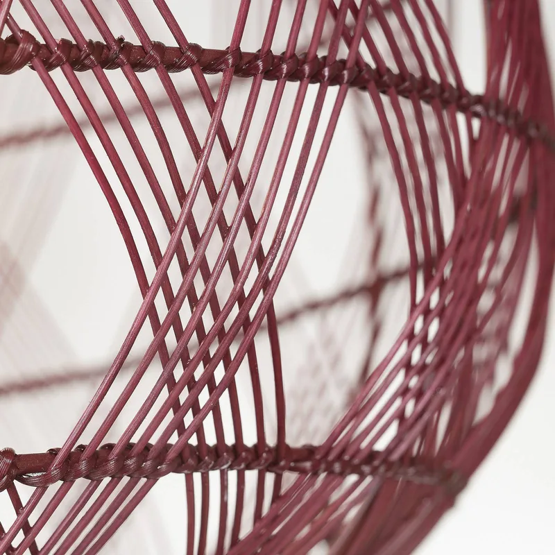 hanglamp Mendoza, rood, Ø 35 cm, bamboe, E27 by GOOD&MOJO in Bordeauxrood – product photo 4 of 5