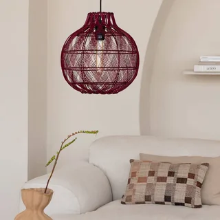hanglamp Mendoza, rood, Ø 35 cm, bamboe, E27 by GOOD&MOJO in Bordeauxrood – product photo 2 of 5