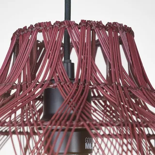 hanglamp Mendoza, rood, Ø 35 cm, bamboe, E27 by GOOD&MOJO in Bordeauxrood – product photo 5 of 5