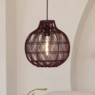 hanglamp Mendoza, rood, Ø 35 cm, bamboe, E27 by GOOD&MOJO in Bordeauxrood – product photo 1 of 5
