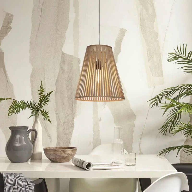 hanglamp Merapi, naturel, 42 cm hoog, E27 by GOOD&MOJO in Natural – product photo 2 of 5