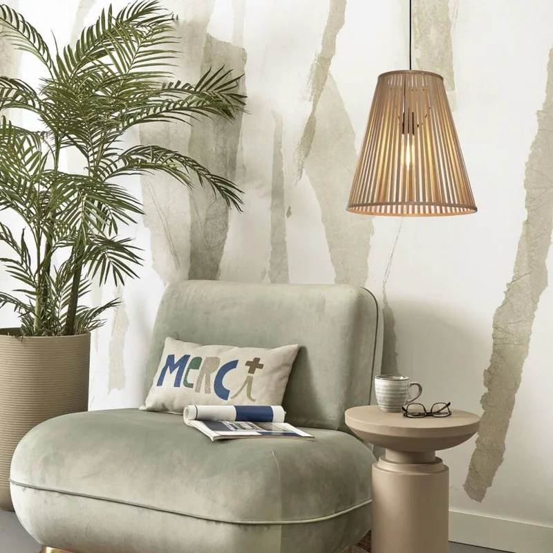 hanglamp Merapi, naturel, 42 cm hoog, E27 by GOOD&MOJO in Natural – product photo 3 of 5