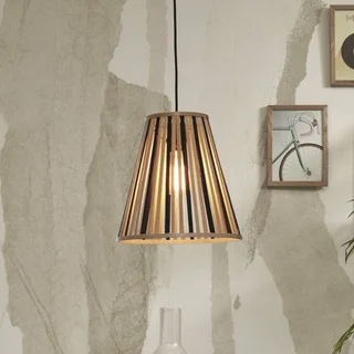 hanglamp Merapi, naturel/zwart, 30 cm, E27 by GOOD&MOJO in Natural, Black – product photo 1 of 5