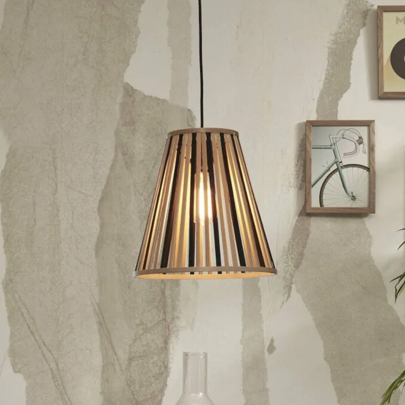 hanglamp Merapi, naturel/zwart, 30 cm, E27 by GOOD&MOJO in Natural, Black – product photo 1 of 5