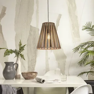 hanglamp Merapi, naturel/zwart, 42 cm, E27 by GOOD&MOJO in Natural, Black – product photo 2 of 5