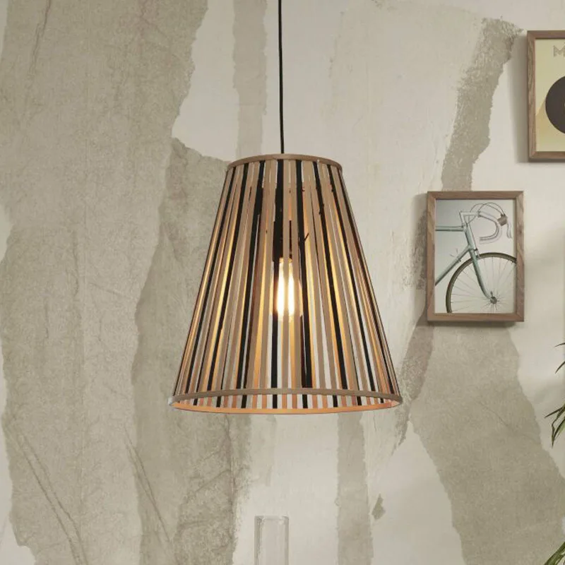 hanglamp Merapi, naturel/zwart, 42 cm, E27 by GOOD&MOJO in Natural, Black – product photo 1 of 5