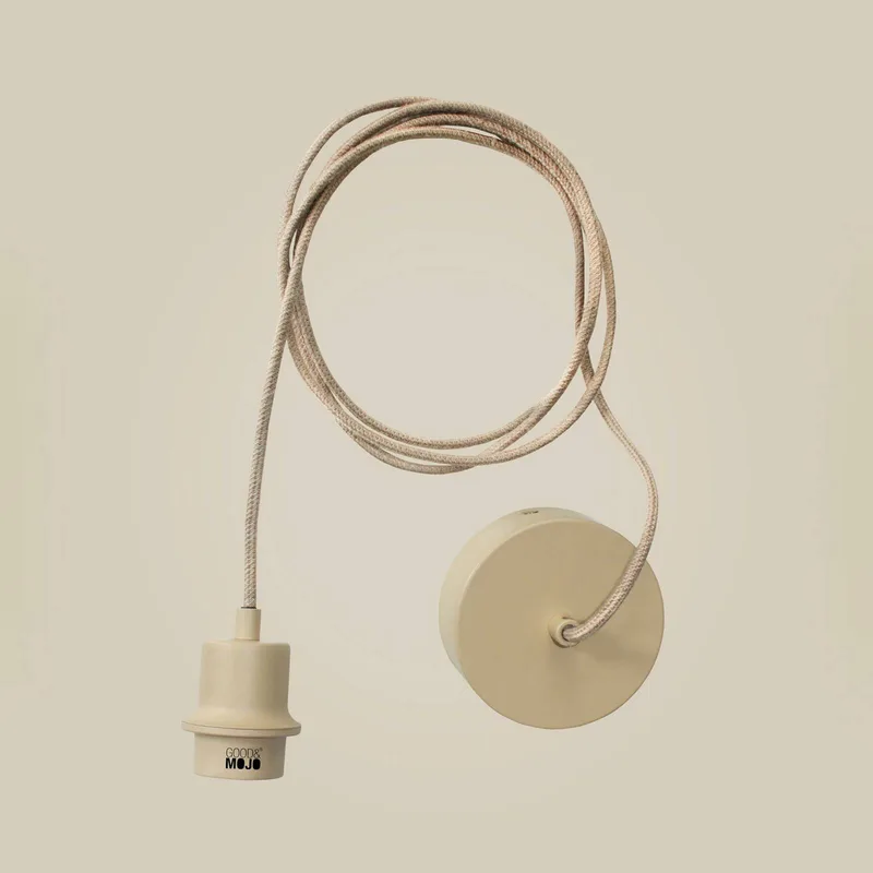 hanglamp Palawan, asymmetrisch, naturel, Ø 60 cm by GOOD&MOJO in Natural, Nikkel – product photo 5 of 5