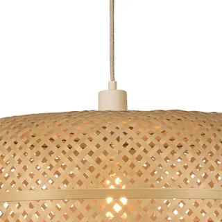 hanglamp Palawan, asymmetrisch, naturel, Ø 60 cm by GOOD&MOJO in Natural, Nikkel – product photo 1 of 5