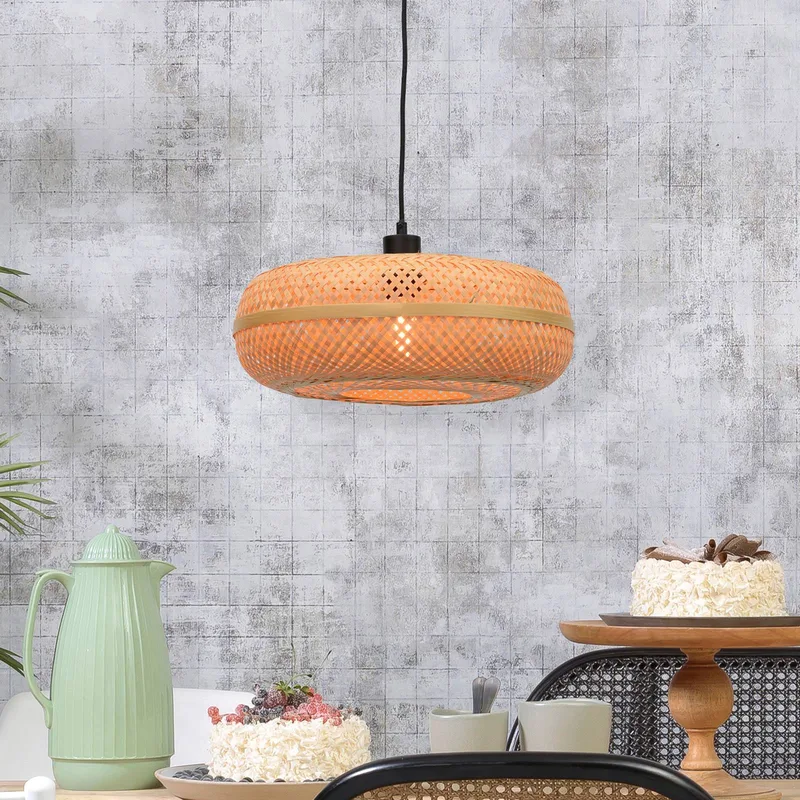 hanglamp Palawan, naturel, Ø 40 cm, bamboe, E27 by GOOD&MOJO in Natural – product photo 1 of 5