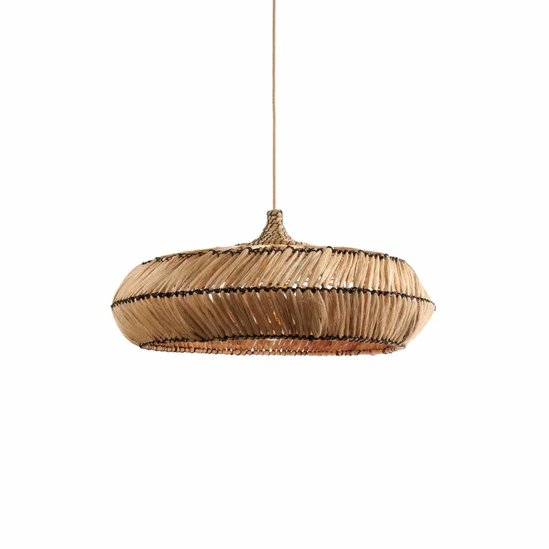 Hanglamp Rinjani - Bruin - Ø70x250cm - Modern - Hanglampen Eetkamer, Slaapkamer, Woonkamer van GOOD&MOJO in Naturel – productfoto